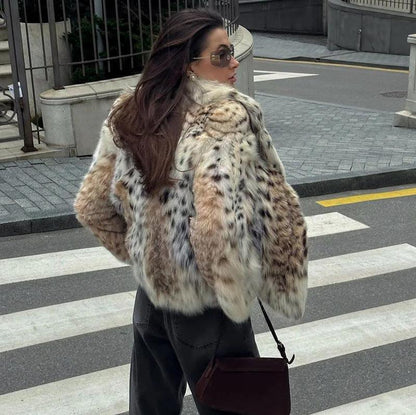 Amy leopard coat