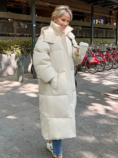 Mystella | Warm Elegant Long Hooded Winter Coat